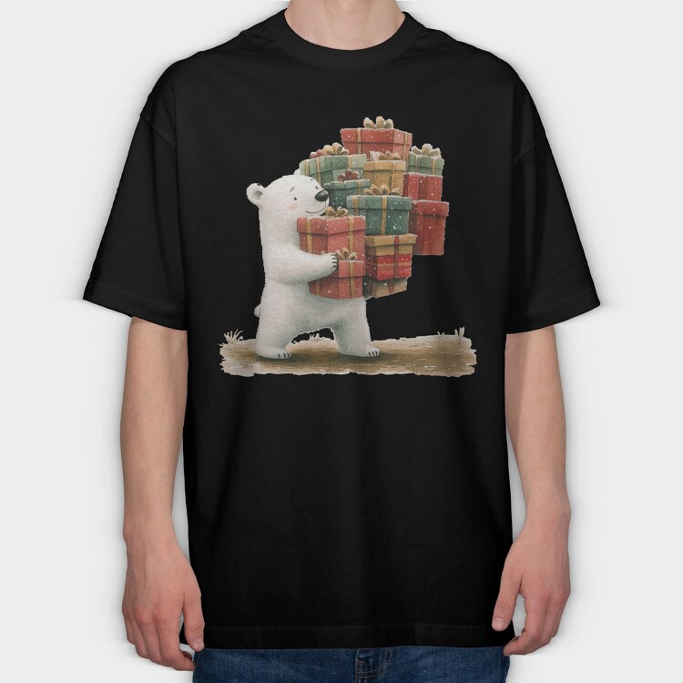 Polar Bear Gifts, Tricou Oversize Barbati (Unisex)