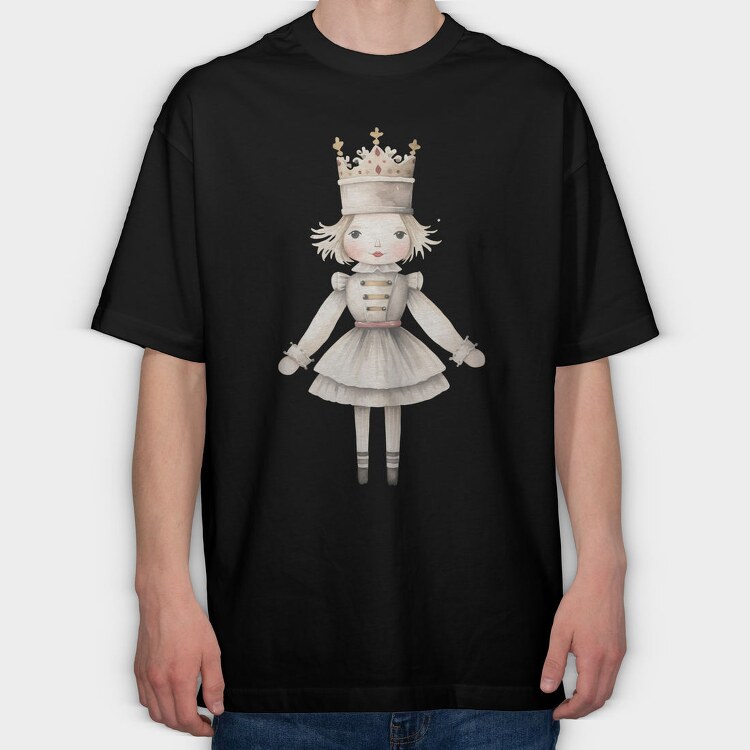 Princess Crown Doll, Tricou Oversize Barbati (Unisex)