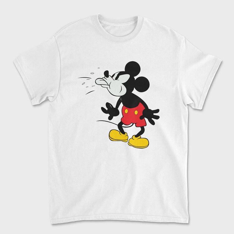 Mickey Mouse Sneeze Urban Art 99, Tricou Barbati (Unisex)
