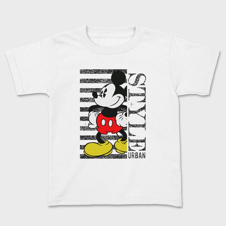 Mickey Mouse Urban Pattern, Tricou Copii