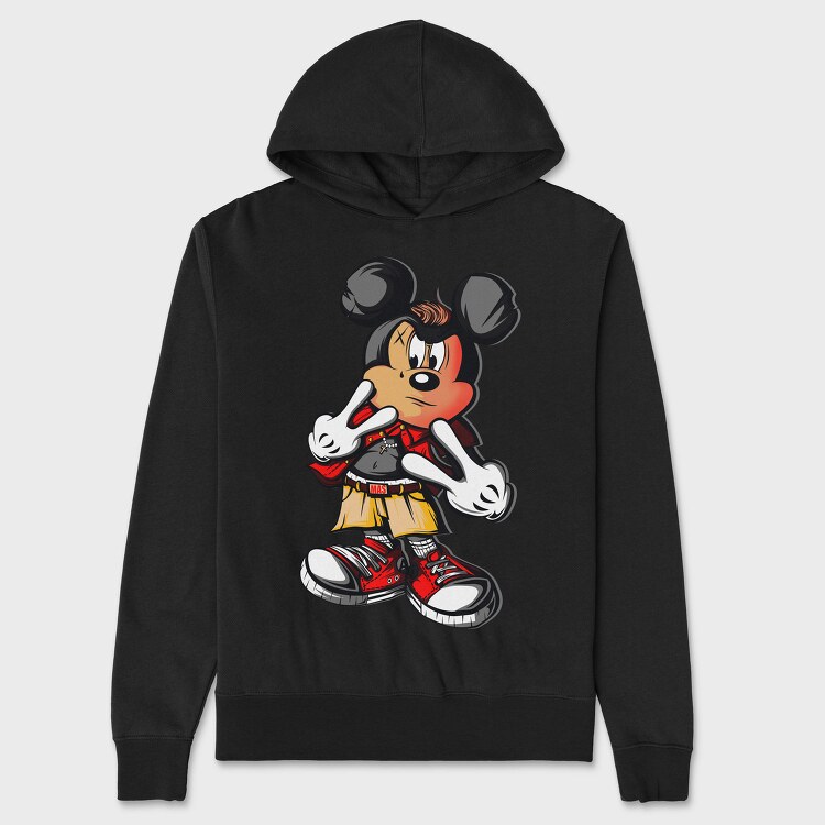 Mickey Mouse Urban Style, Hanorac Oversize Barbati (Unisex)