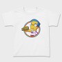 Nerd Simpson Headphones Nerd Tag, Tricou Copii