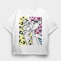 Pink Panther Cool Pattern Eyes, Tricou Oversize Barbati (Unisex)