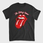 Rolling Stones Lips Red Crack Rock Ribbons, Tricou Barbati (Unisex)