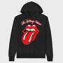 Rolling Stones Lips Red Crack Rock Ribbons, Hanorac Oversize Barbati (Unisex)