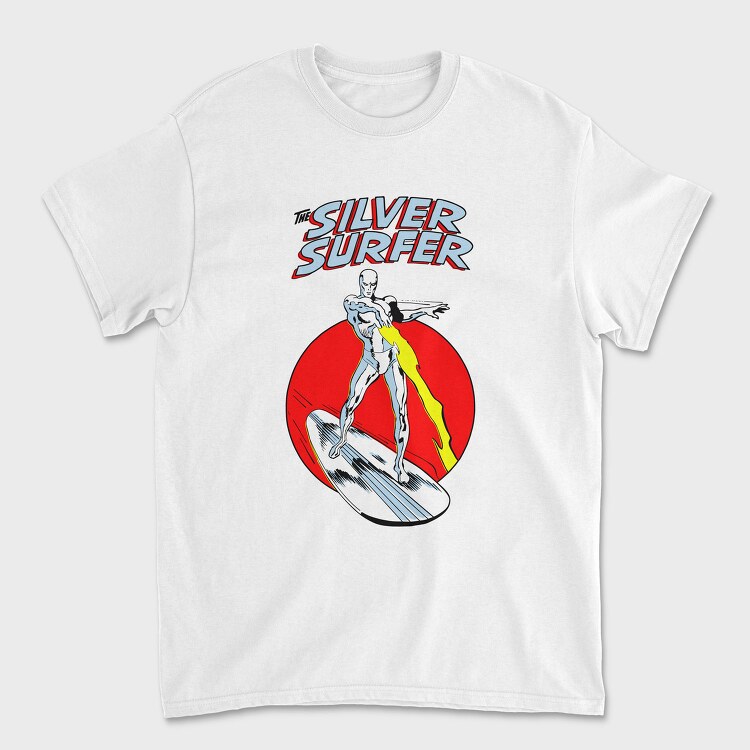 Silver Surfer Red Circle Sky, Tricou Barbati (Unisex)