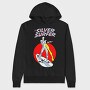 Silver Surfer Red Circle Sky, Hanorac Oversize Barbati (Unisex)