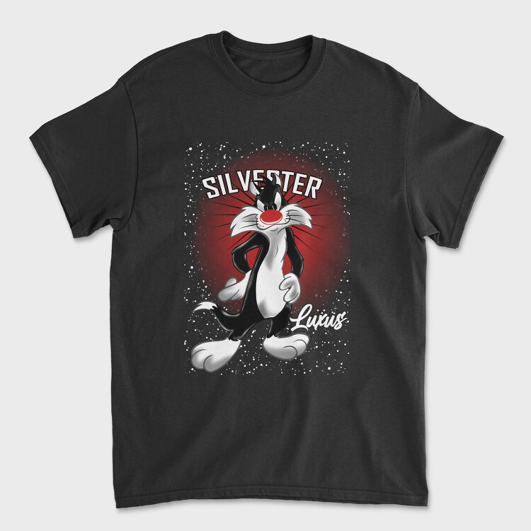 Silverster Sly Eyes Red, Tricou Barbati (Unisex)