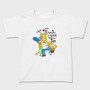 Simpsons Coraje Stupid Dou Me Loon Bad, Tricou Copii