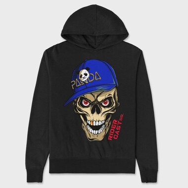 Skull Panda Cap Red Eyes Cast 99, Hanorac Oversize Barbati (Unisex)