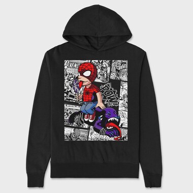 Spiderman Candy Comic Urban Art 99, Hanorac Oversize Barbati (Unisex)