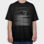Peeking Zombie, Tricou Oversize Barbati (Unisex)