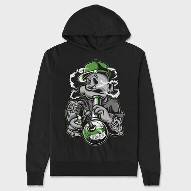 Spinach Monster Smoke Urban Art, Hanorac Oversize Barbati (Unisex)