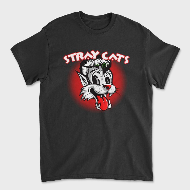 Stray Cats Red Eyes Animal Eyes, Tricou Barbati (Unisex)