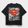 Superman Secret Identity Eyes, Tricou Oversize Barbati (Unisex)