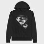 Superman Spray Paint Splash, Hanorac Oversize Barbati (Unisex)