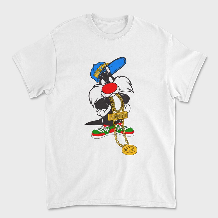 Sylvester Moschino Chain Sneakers, Tricou Barbati (Unisex)