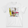 Sylvester Tweety Surfing Brooklyn Urban Art 99, Tricou Barbati (Unisex)