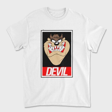Taz Devil Animal Eyes, Tricou Barbati (Unisex)