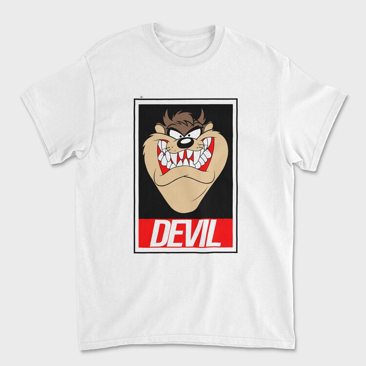 Taz Devil Animal Eyes, Tricou Barbati (Unisex)