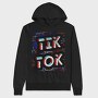 Tiktok Music Grunge Art, Hanorac Oversize Barbati (Unisex)