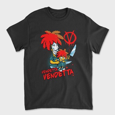 Venetian Mask Knife Simpsons Vendetta, Tricou Barbati (Unisex)