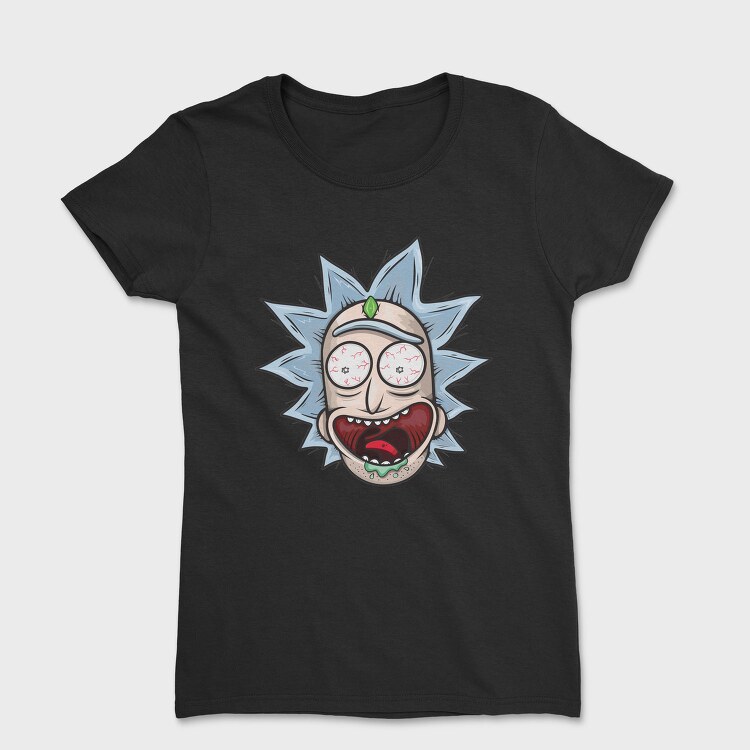 Zombie Rick Morty Eyes Blood, Tricou Femei