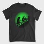 Zombie Walking Stairs Ghoul Green Light, Tricou Barbati (Unisex)