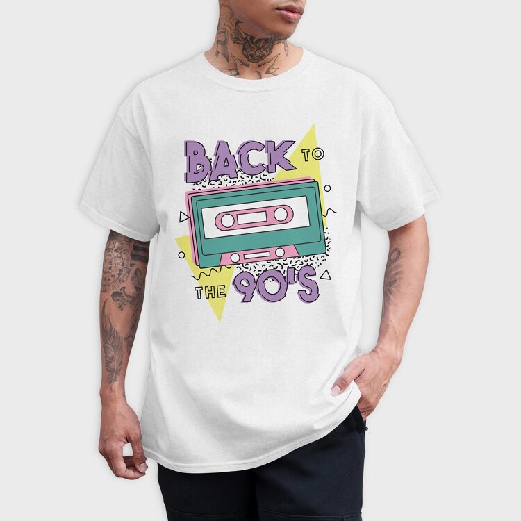 Back To The 90S, Tricou Barbati (Unisex)
