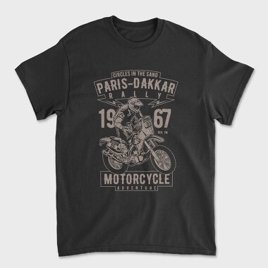 Paris Dakkar Rally Motorcycle, Tricou Barbati (Unisex)