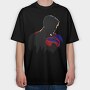 Superman Silhouette Back 99, Tricou Oversize Barbati (Unisex)