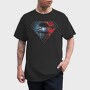 Superman Spiderman Crossed Suit Eyes, Tricou Barbati (Unisex)