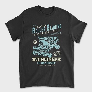 Roller Blading, Tricou Barbati (Unisex)