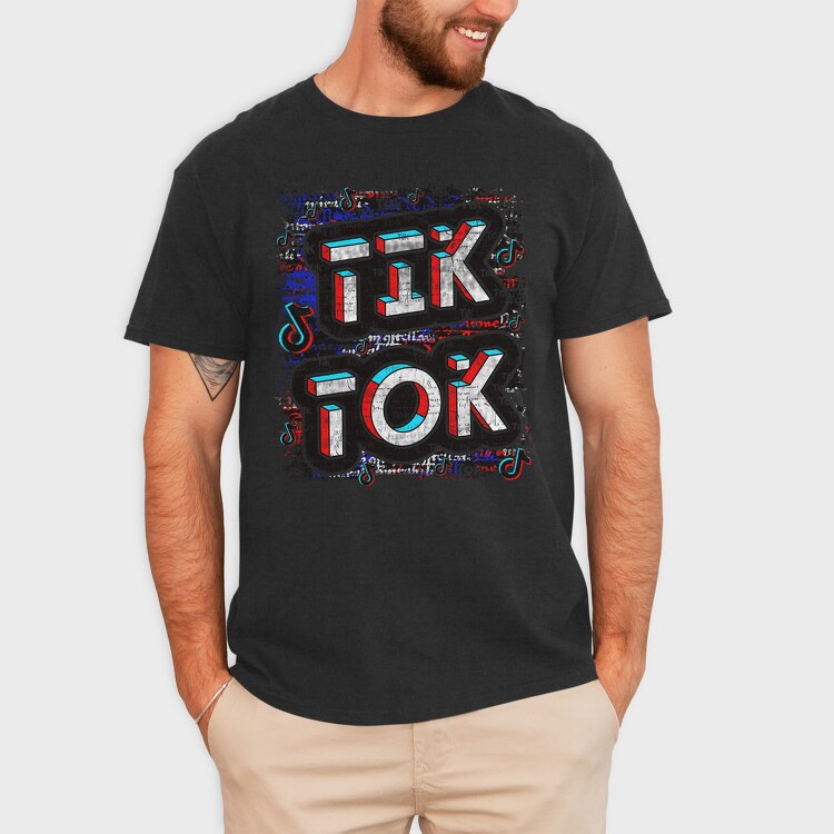 Tiktok Music Grunge Art, Tricou Barbati (Unisex)