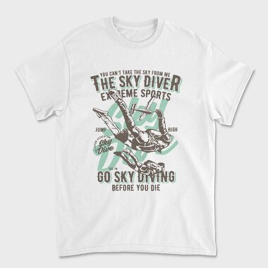 Sky Diver, Tricou Barbati (Unisex)