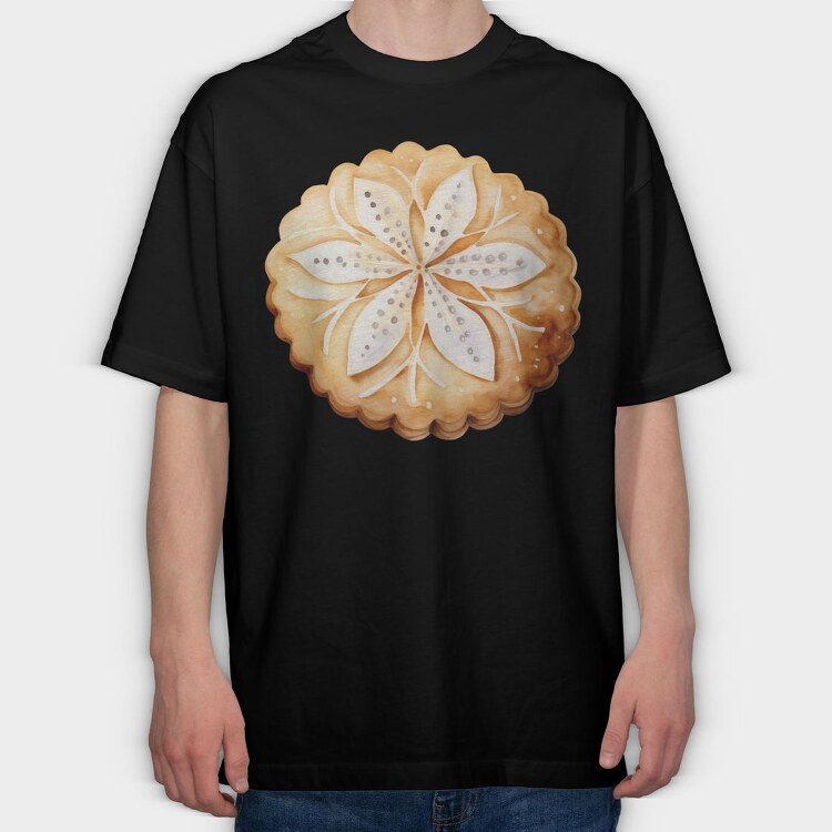 Pumpkin Watercolor Flower, Tricou Oversize Barbati (Unisex)