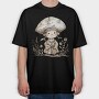 Pirate Hat Flower Garden, Tricou Oversize Barbati (Unisex)