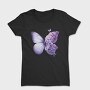 Purple Butterfly Flowers, Tricou Femei