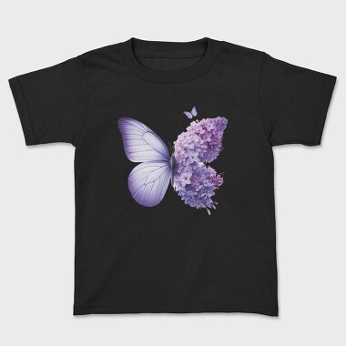 Purple Butterfly Flowers, Tricou Copii