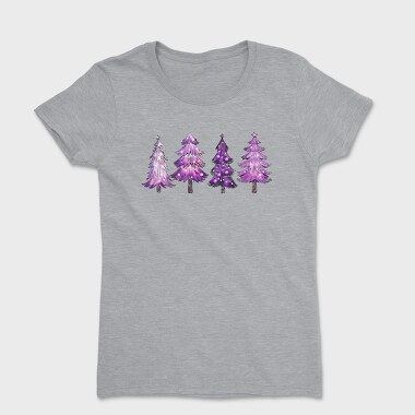 Purple Christmas Trees, Tricou Femei