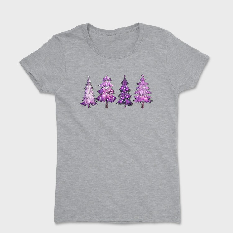 Purple Christmas Trees, Tricou Femei