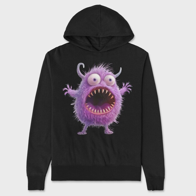 Purple Monster Giggle, Hanorac Oversize Barbati (Unisex)