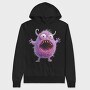 Purple Monster Giggle, Hanorac Oversize Barbati (Unisex)