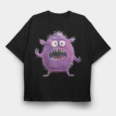 Purple Monster Mouth, Tricou Oversize Barbati (Unisex)