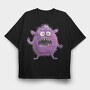 Purple Monster Mouth, Tricou Oversize Barbati (Unisex)