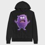 Purple Monster Roar, Hanorac Oversize Barbati (Unisex)