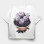 Purple Pumpkin Bowl, Tricou Oversize Barbati (Unisex)