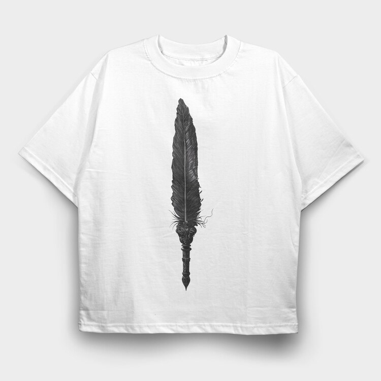 Quill Ink Wanderer, Tricou Oversize Barbati (Unisex)
