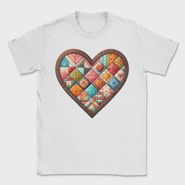 Quilted Hearts Sublimation, Tricou Barbati (Unisex)