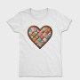 Quilted Hearts Sublimation, Tricou Femei